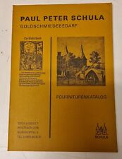 Paul Peter Schula - Goldschmiedebedarf - Fourniturenkatalog