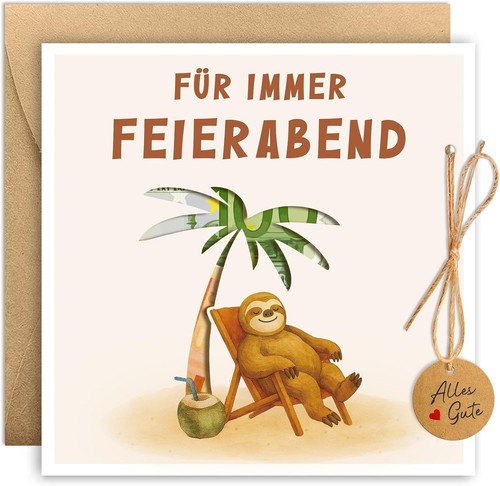 Geldgeschenk karte ruhestand - geldgeschenk,