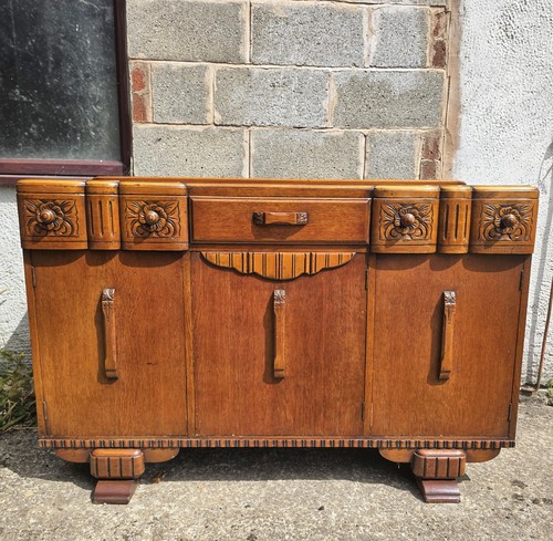 1930s art deco nouveau oak - 1930s,