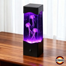 LED Quallen Lampe Lava Lampe Aquarium Nachtlicht Stimmungslicht Tischlamp Deko