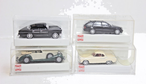 Busch 4 stück pkw - ,1:87,, stück,