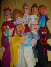 Konvolut DDR Handpuppen Puppentheater Puppen Kasperpuppen