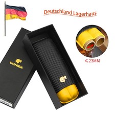 2 Tube Leder Zigarrenetui