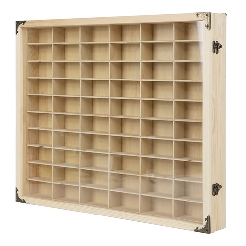 Holz vitrine für 64 - holz-vitrine,