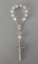 Rosenkranz hell graue Perlen