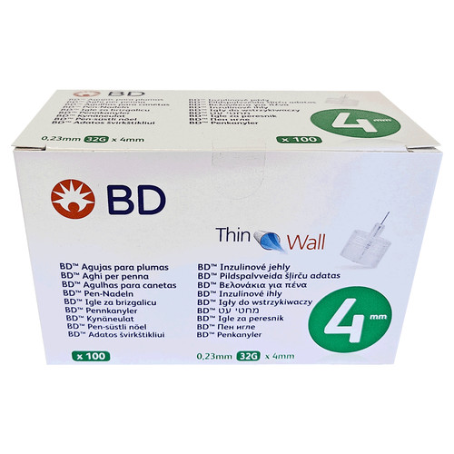 Thin wall pennadeln 4mm - bd,