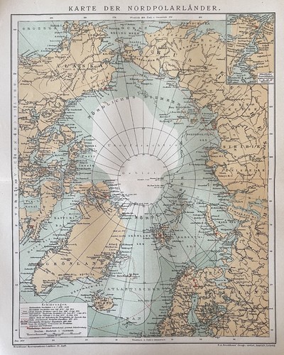 Karte nordpolarländer - karte,