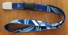 *IBU WC Biathlon Oberhof 2007* breites blaues Schlüsselband mit Flaschenöffner