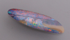 Schwarzopal Boulder Opal Edelopal Australien 2,52 ct 2 x 5,1 x 21 mm
