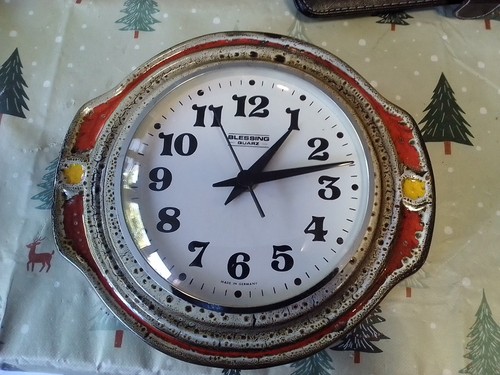 Vintage keramikuhr wanduhr - vintage,