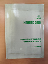 HAGEDORN PREISKATALOG ERSATZTEILE 1967 Traktor Prospekt tractor brochure  MK8