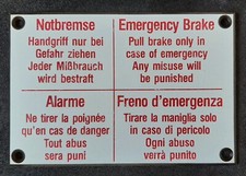 Abteilschild der Deutschen