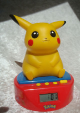POKEMON PIKACHU WECKER von 1998 Vintage Nintendo Uhr mit Wecker