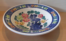 Porzellan Wandteller Made in Polen florales Dekor - 25 x 5,6 cm