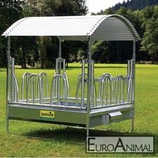 Viereckraufe Palisadenfreßgitter Heuraufe / Pferderaufe / Heu Raufe PROFI PATURA