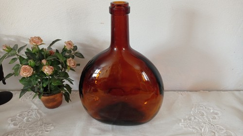 Antiker glasballon braun - antiker,