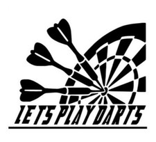 1x Car Sticker, Darts, Hobby