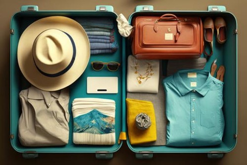 Wandbild ein reisekoffer - wandbild:,
