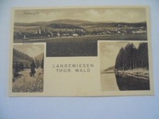 Ansichtskarte Langewiesen Blick auf den Ort 1941