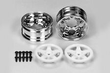 Tamiya Felgen (2) Chrom/weiß 2-teilig 26mm 1:10 - 50672