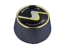 ✅ 4x Nabenkappen SC2 Gold - Logo Schwarz Schmidt Revolution Nabendeckel