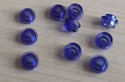 Lila durchsichtige lego - 10, lila-durchsichtige