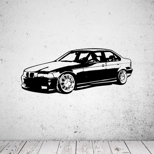 Wandtattoo bmw e36 - wandtattoo,