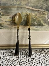 Salatbesteck antik, in plated