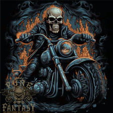 Totenkopf Biker Motorrad