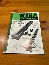 Prospekt Wira Förderbänder Traktor Schlepper Brochüre M