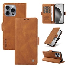 Handyhülle Für iPhone 16 15 14 13 12 11 Pro Max Tasche Schutz Wallet Case Leder