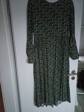 Damen Kleid von RICH & ROYAL Gr. 38 Grün Geblüht Wie Neu 100% Viskose