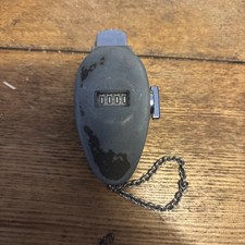 Vintage 50er Jahre ENM Metall Hand Clicker Tally Counter - voll funktionsfähig