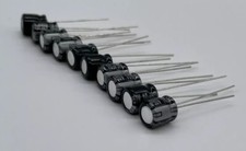 10x Panasonic Elko Elektrolyt Kondensator 10µF - 50V - 106 Grad