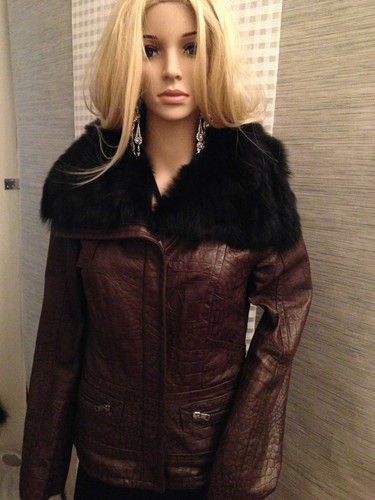 Marc cain lederjacke braun - cain, n3
