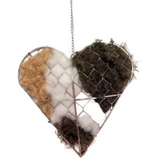 1X Handgemachte Faser Vogel