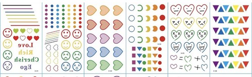 Set cute temporäre tattoos - cute,