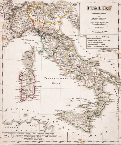 Italien landkarte original - italien,