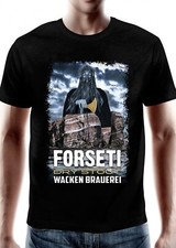 Wacken Brauerei Forseti T-Shirt - Beer of the Gods Craft Beer Shirt Schwarz