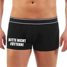 Männer Jungs Herren Boxershorts Sprüche BITTE NICHT FÜTTERN Lustig witzig erotik