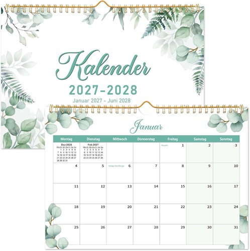 Wandkalender 2027 monate - 18, a4