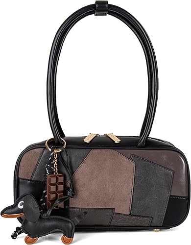 Damen schultertasche patchwork - damen,