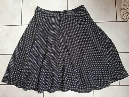 Rock schwarz weiss dots - weiss, 38