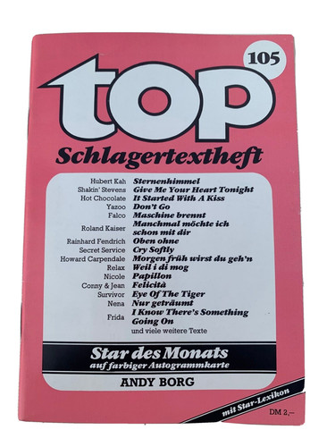 Top schlagertextheft 105 - nr.,
