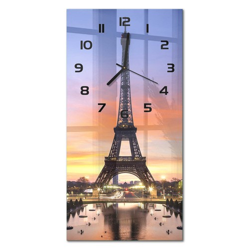 Glas wanduhr mit modernem - mit,