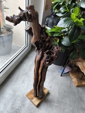 Stele Skulptur Holz Naturholz