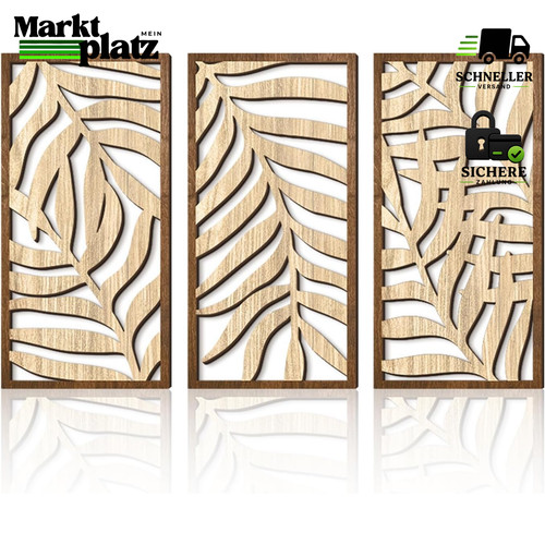 Wanddeko holzwandkunst set - wanddeko,