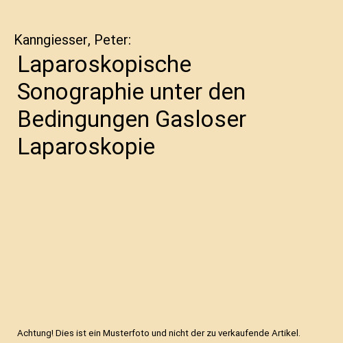 Laparoskopische sonographie - laparoskopische,