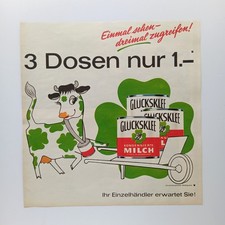 1961 XLGlücksklee Kondensmilch Alpenmilch Werbeanzeige Reklame Advertising