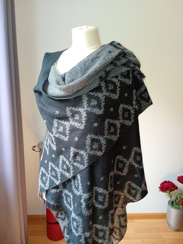 Warmer cape poncho schal - -,